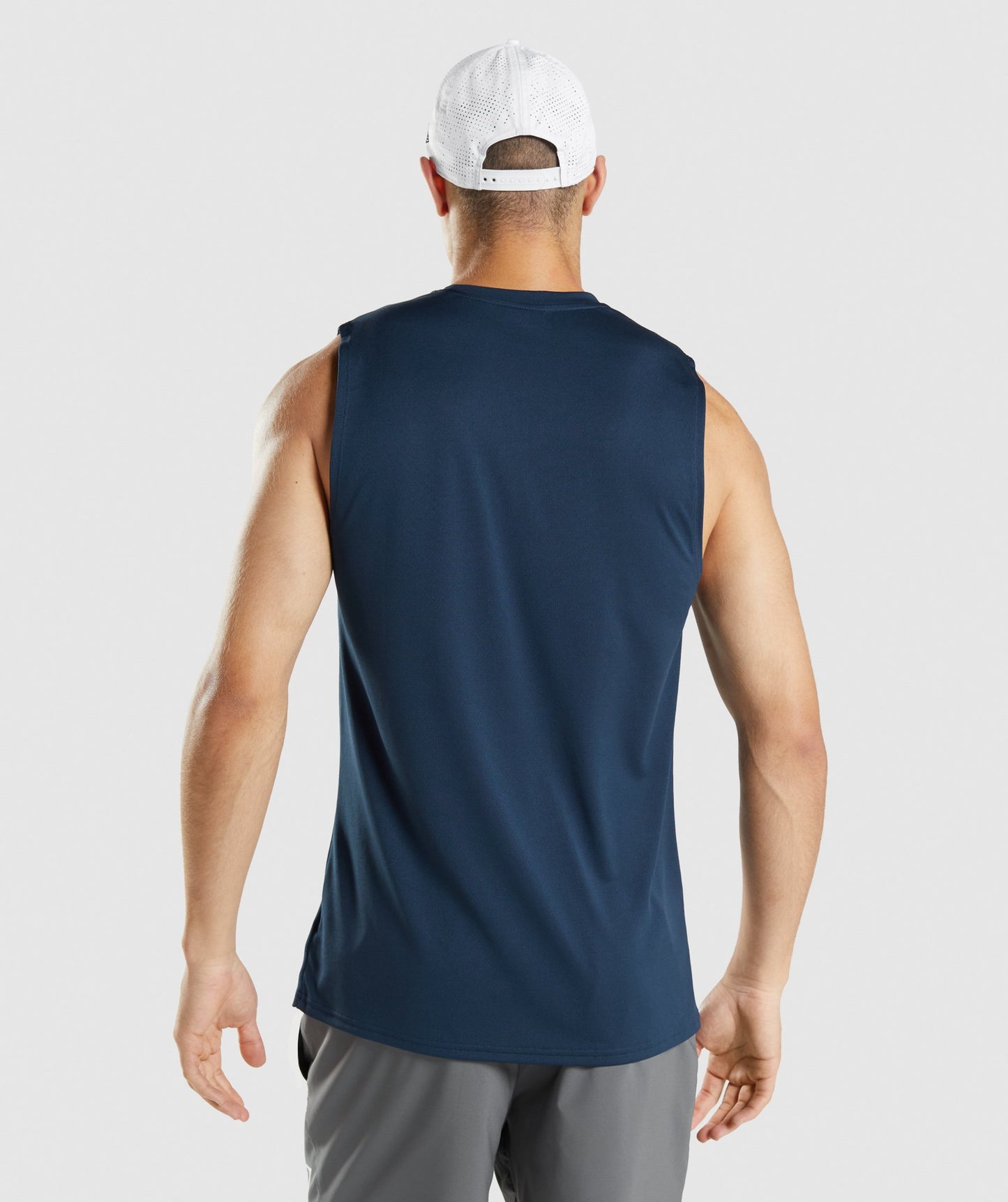 Gymshark Arrival Sleeveless Tee - Navy