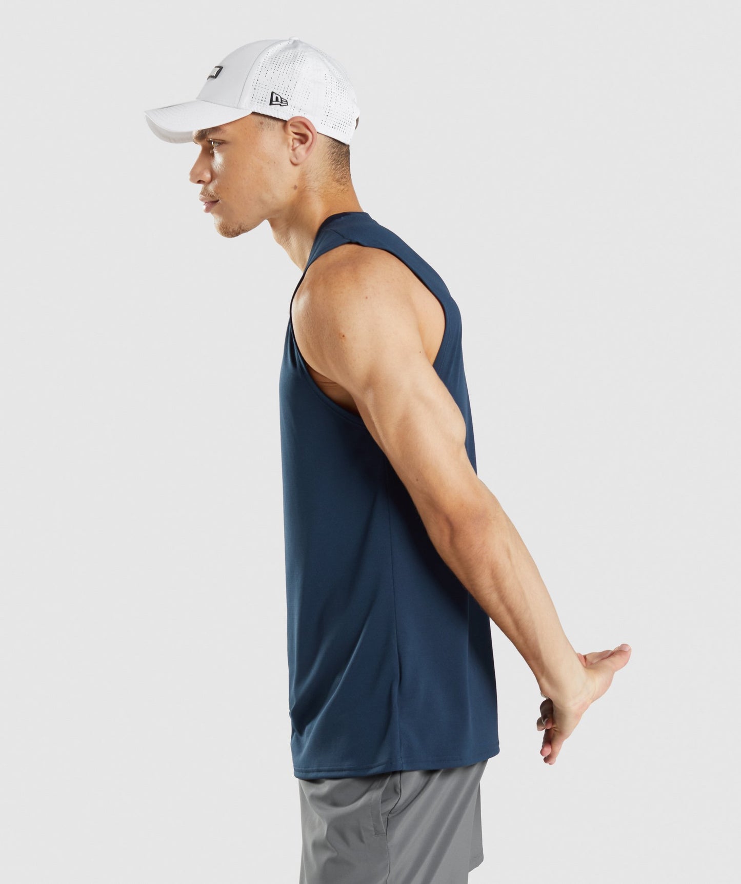 Gymshark Arrival Sleeveless Tee - Navy