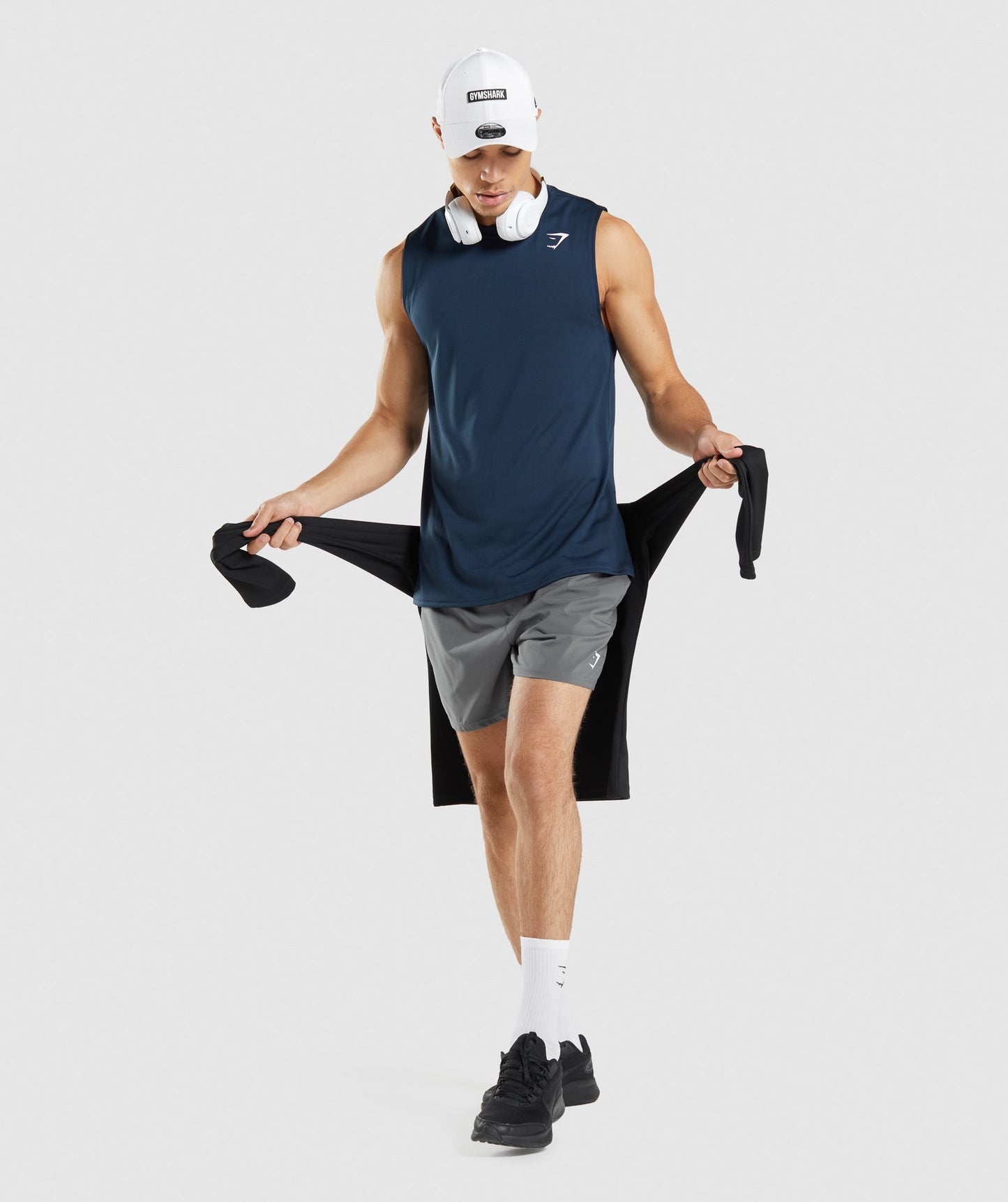 Gymshark Arrival Sleeveless Tee - Navy