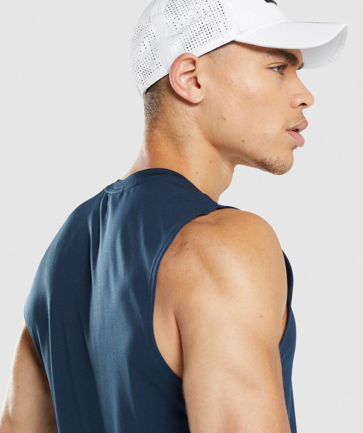 Gymshark Arrival Sleeveless Tee - Navy