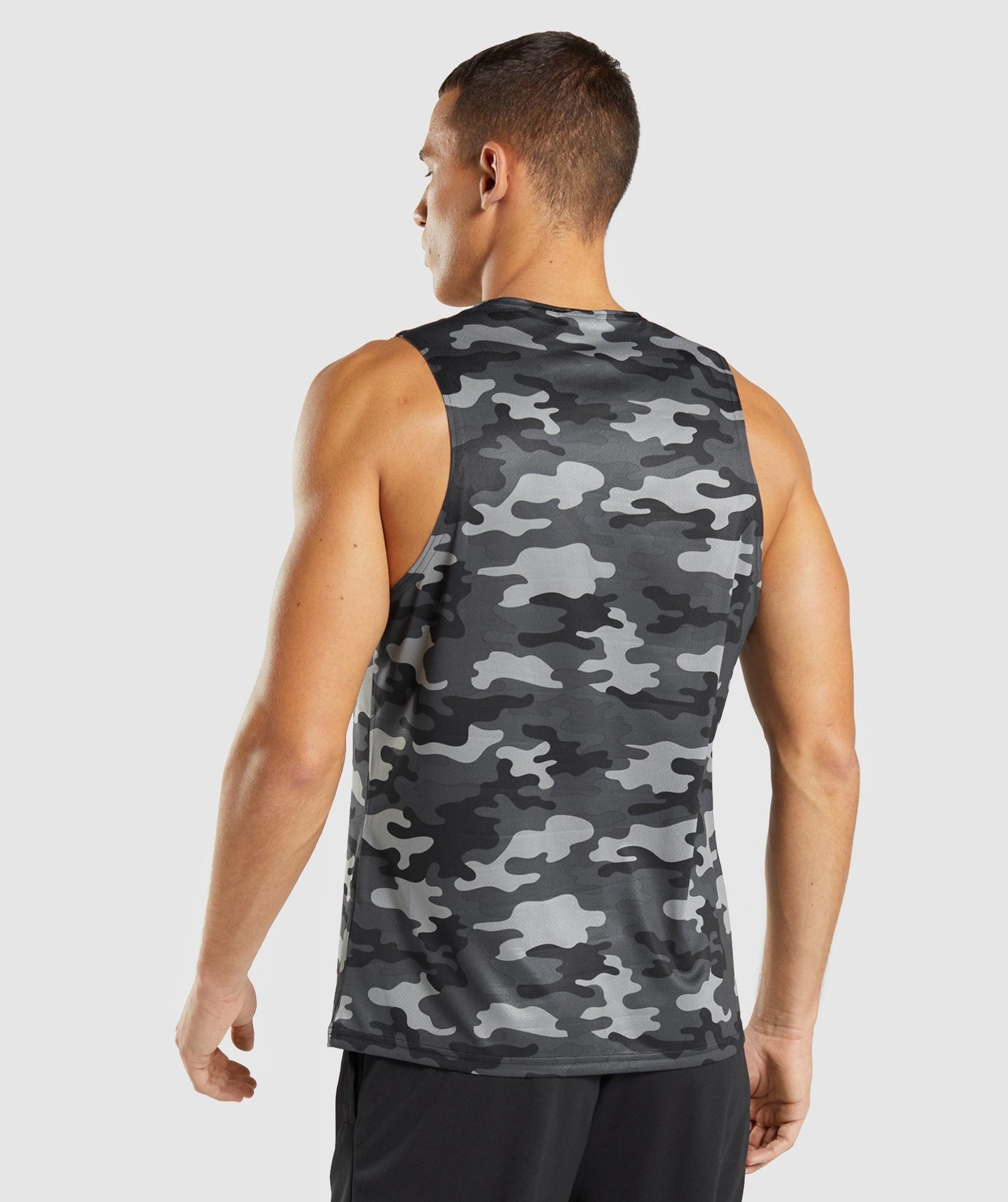 Gymshark Arrival Tank - Grey Print