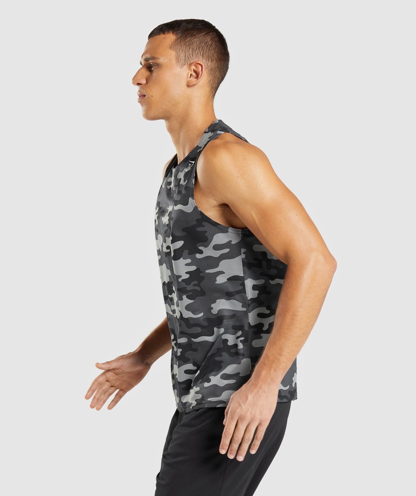Gymshark Arrival Tank - Grey Print
