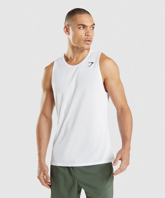 Gymshark Arrival Tank - White