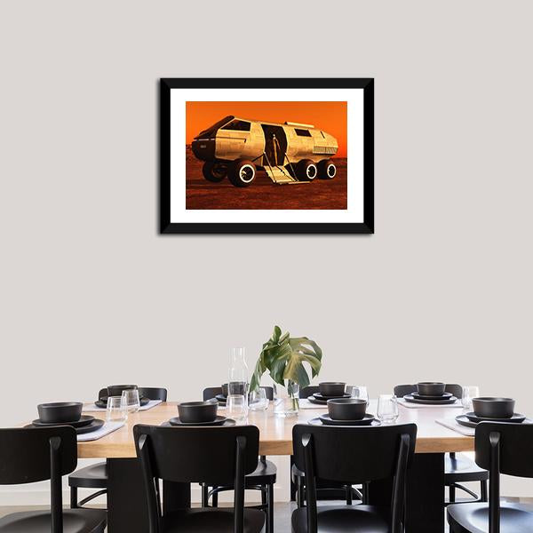 Astronaut In Mars Rover Canvas Wall Art-3 Horizontal-Gallery Wrap-25" x 16"-Tiaracle