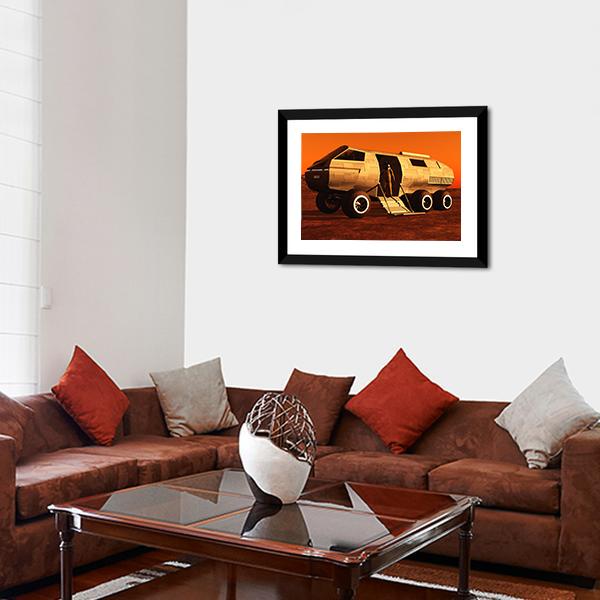 Astronaut In Mars Rover Canvas Wall Art-3 Horizontal-Gallery Wrap-25" x 16"-Tiaracle