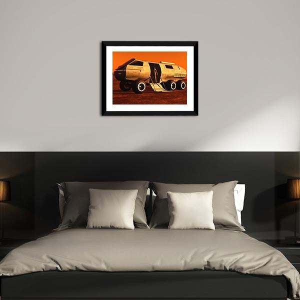 Astronaut In Mars Rover Canvas Wall Art-3 Horizontal-Gallery Wrap-25" x 16"-Tiaracle