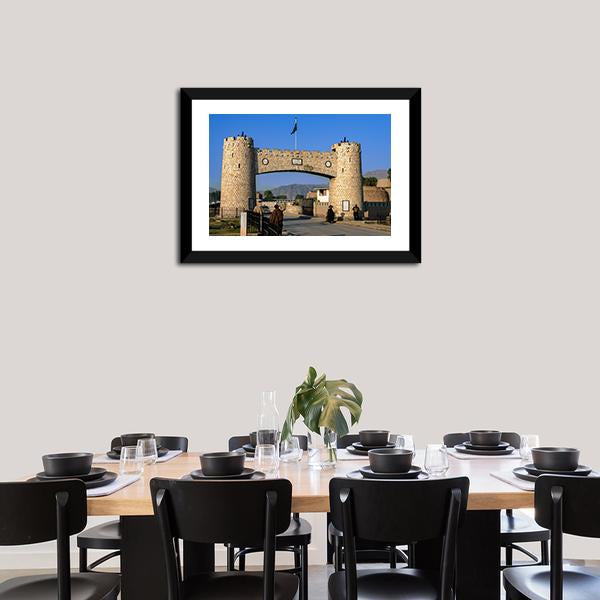 Bab-e-Khyber Peshawar Pakistan Canvas Wall Art-1 Piece-Framed Print-20" x 16"-Tiaracle