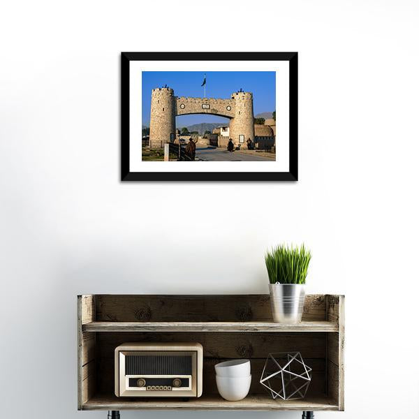 Bab-e-Khyber Peshawar Pakistan Canvas Wall Art-3 Horizontal-Gallery Wrap-25" x 16"-Tiaracle