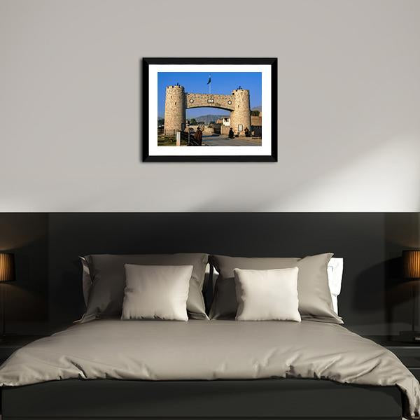 Bab-e-Khyber Peshawar Pakistan Canvas Wall Art-3 Horizontal-Gallery Wrap-25" x 16"-Tiaracle