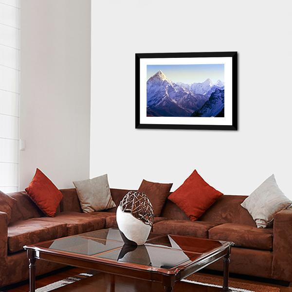 Beautiful Mount Everest Canvas Wall Art-1 Piece-Framed Print-20" x 16"-Tiaracle