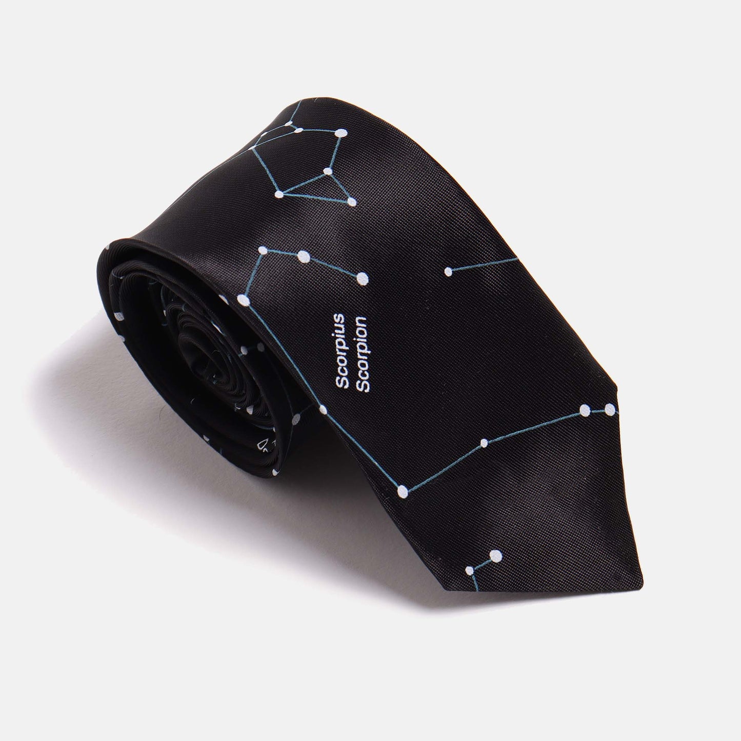 Black Constellation Print Tie