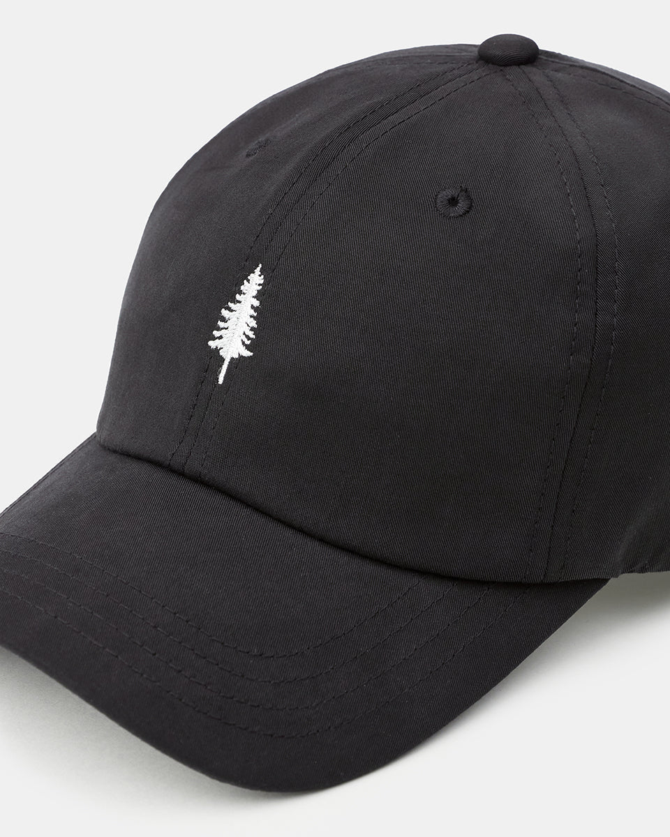 Tree Embroidery Tencel Peak Hat