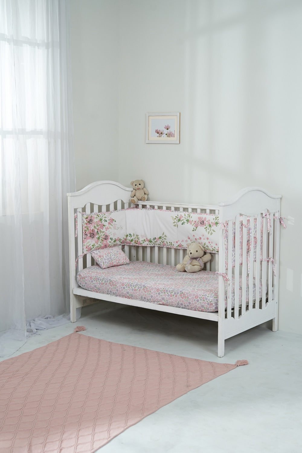 Blush Floret - Baby Cot Set