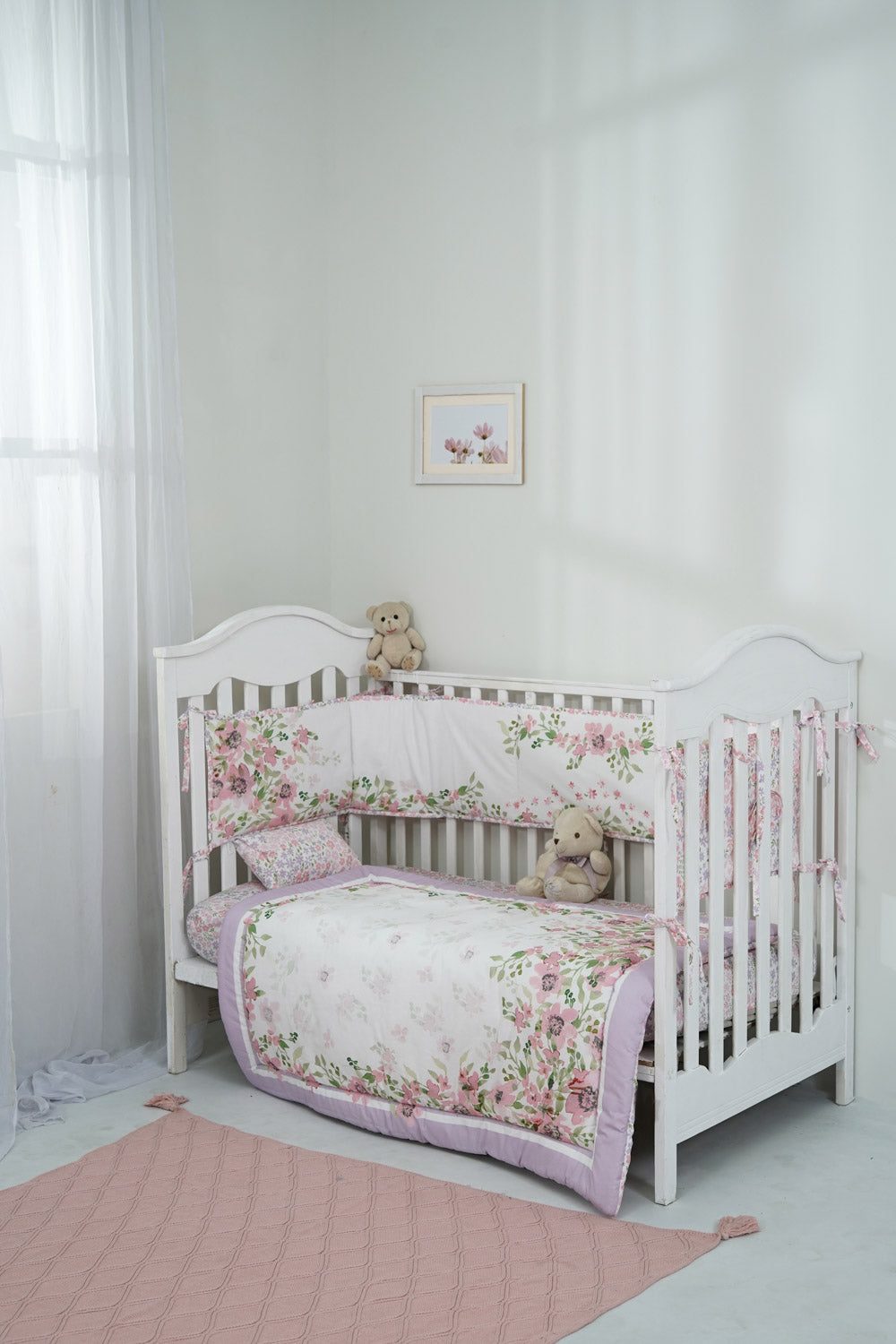 Blush Floret - Baby Cot Set