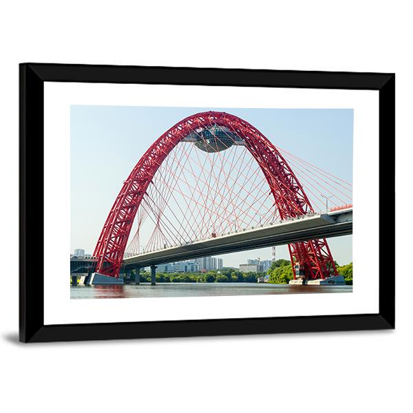 Cable Stayed Bridge Europe Canvas Wall Art-3 Horizontal-Gallery Wrap-25" x 16"-Tiaracle