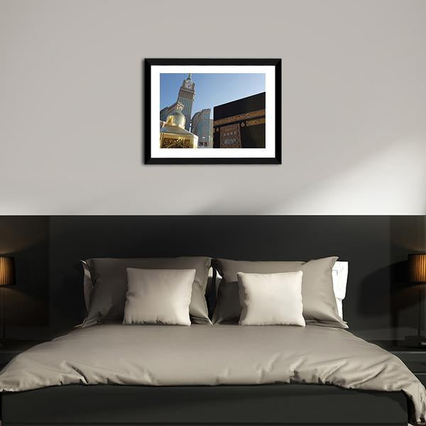 Clock Tower Mecca Canvas Wall Art-3 Horizontal-Gallery Wrap-25" x 16"-Tiaracle