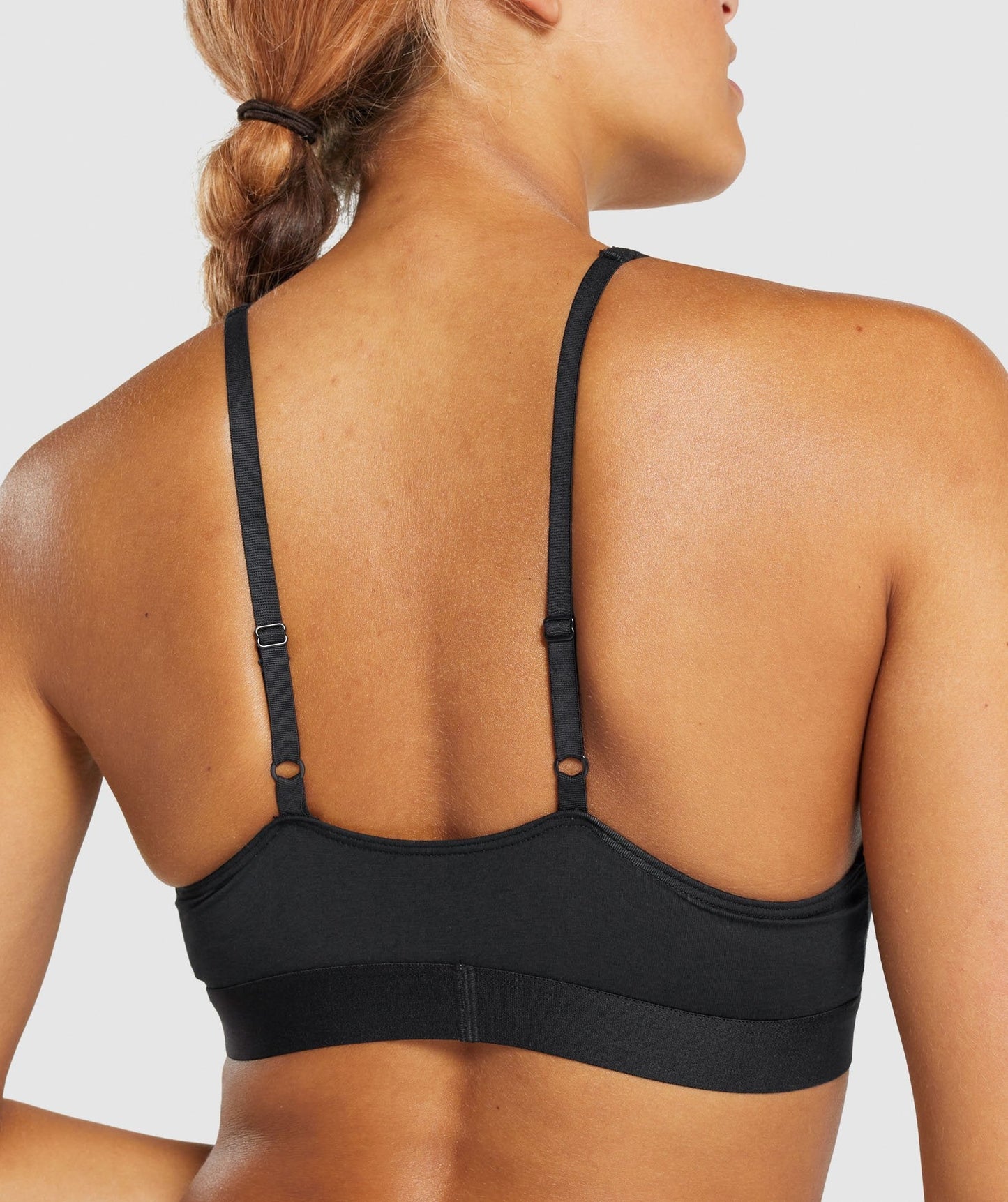 Gymshark Cotton Triangle Bralette - Black