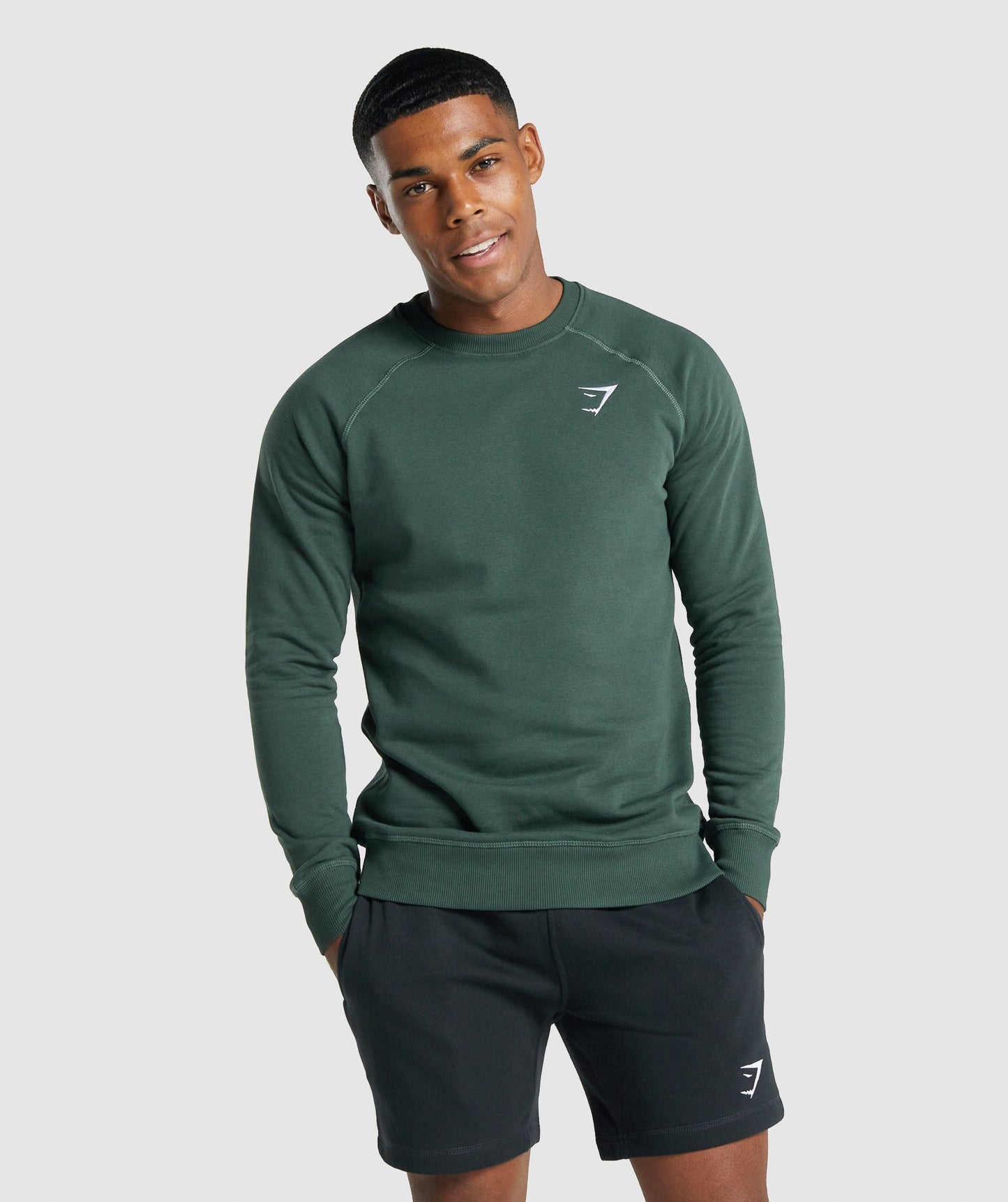 Gymshark Crest Sweatshirt - Dunkelgrün