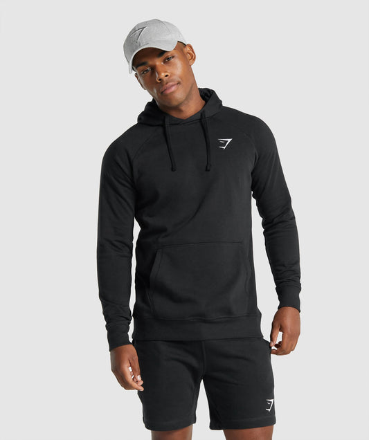 Gymshark Crest Hoodie - Schwarz