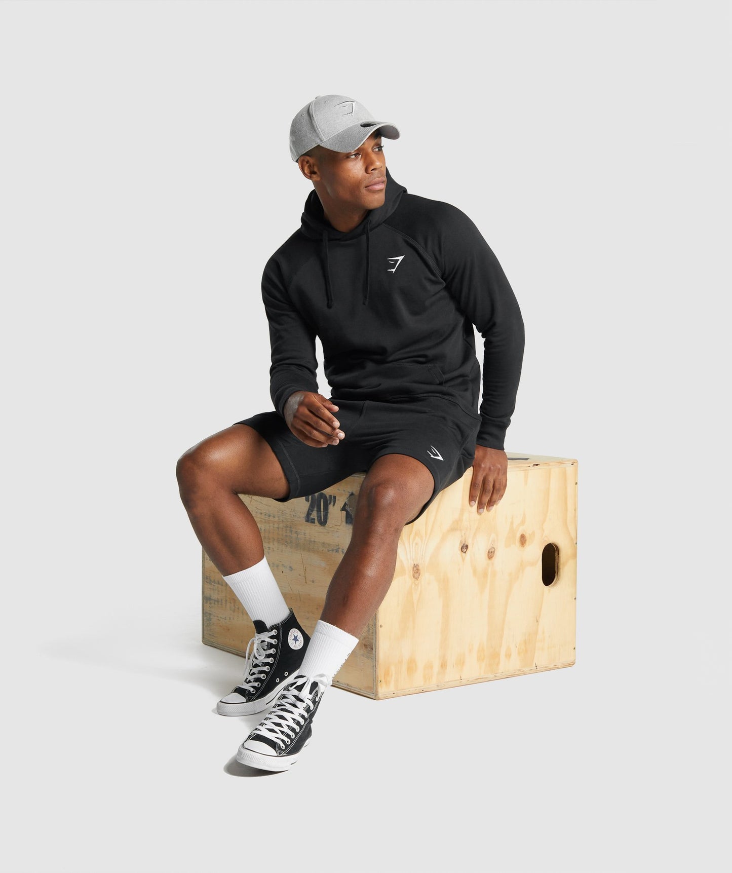Gymshark Crest Hoodie - Schwarz