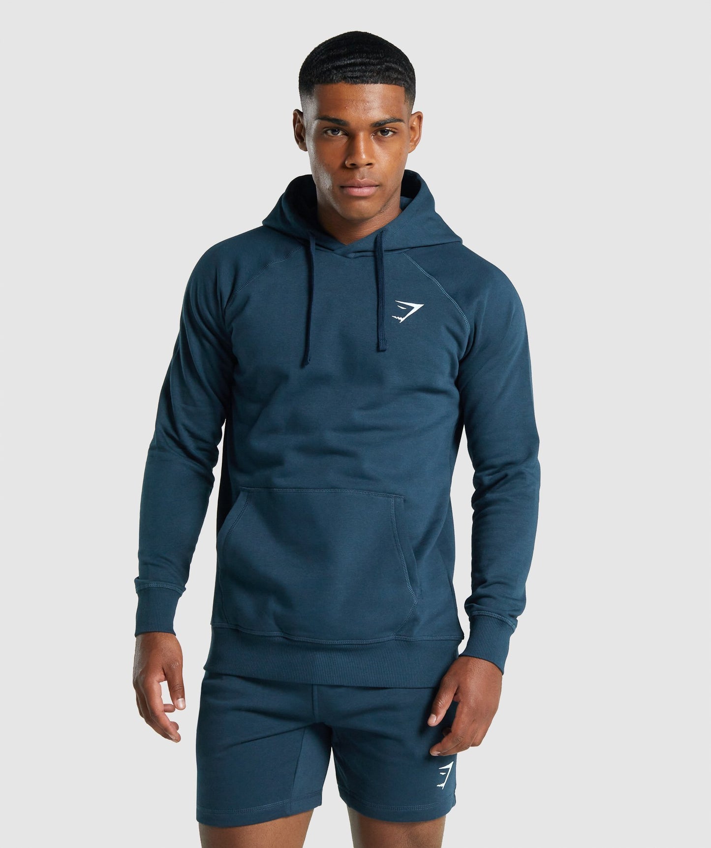 Gymshark Crest Hoodie - Marine