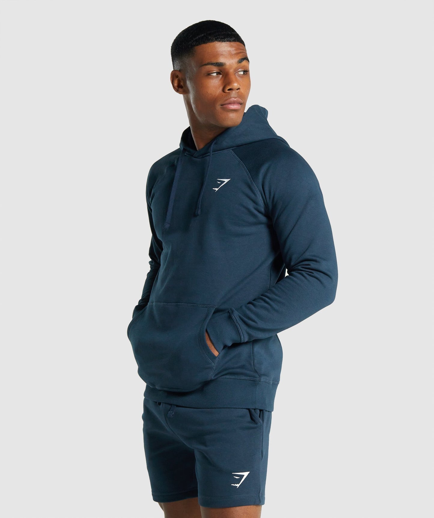 Gymshark Crest Hoodie - Marine