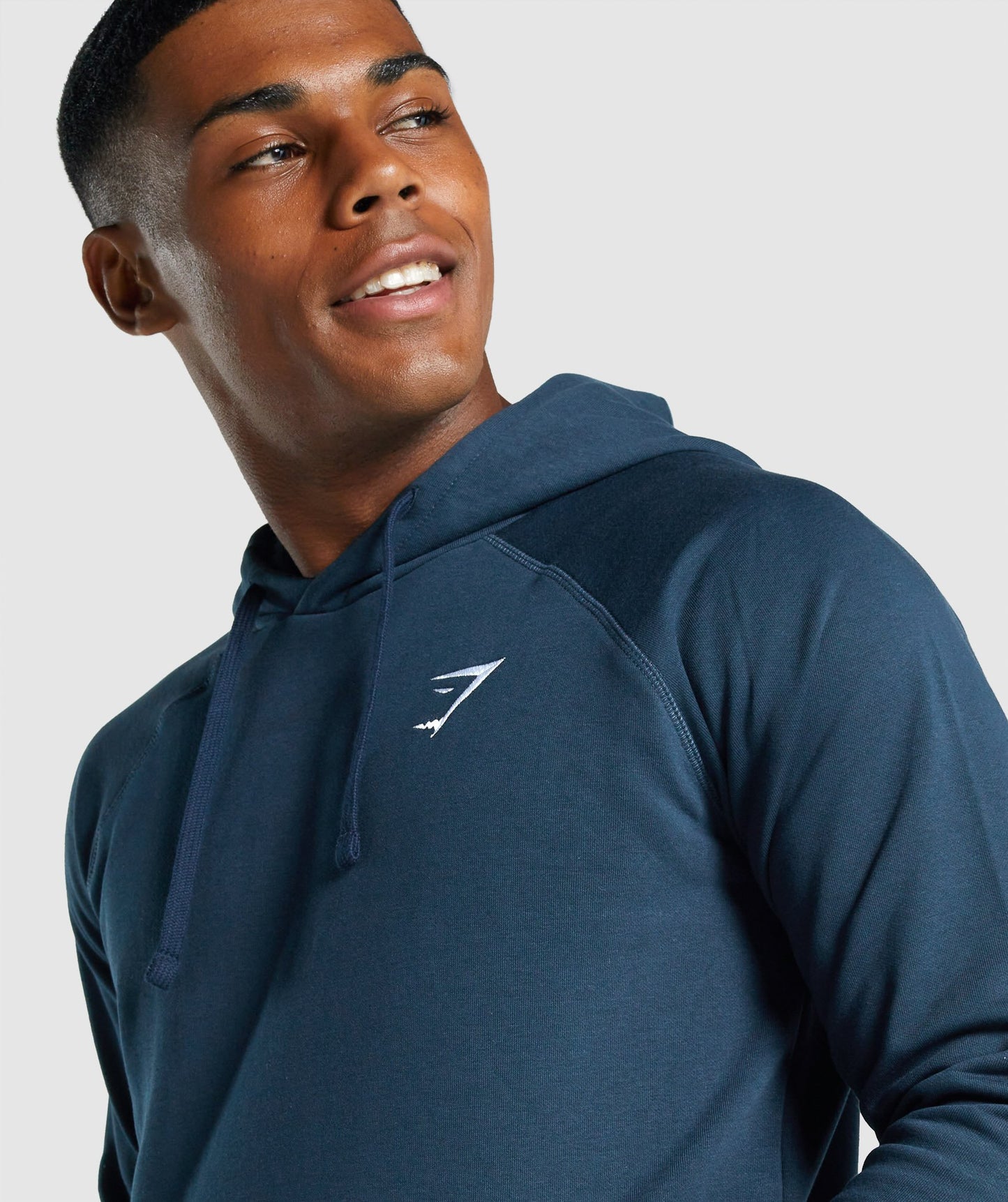 Gymshark Crest Hoodie - Marine