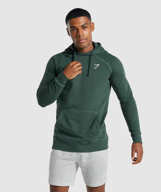 Gymshark Crest Hoodie - Dunkelgrün
