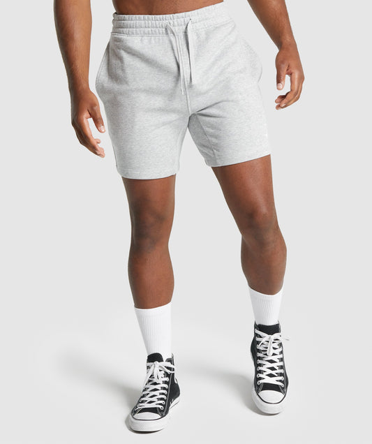 Gymshark Crest Shorts - Hellgraue Mergel