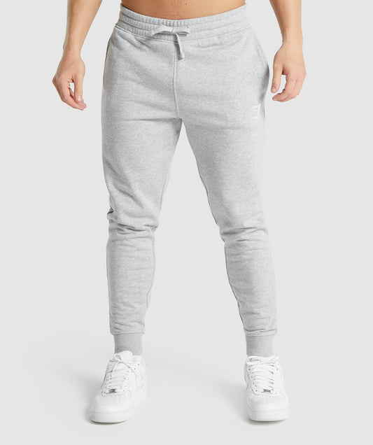 Gymshark Crest Jogger - hellgraue Mergel
