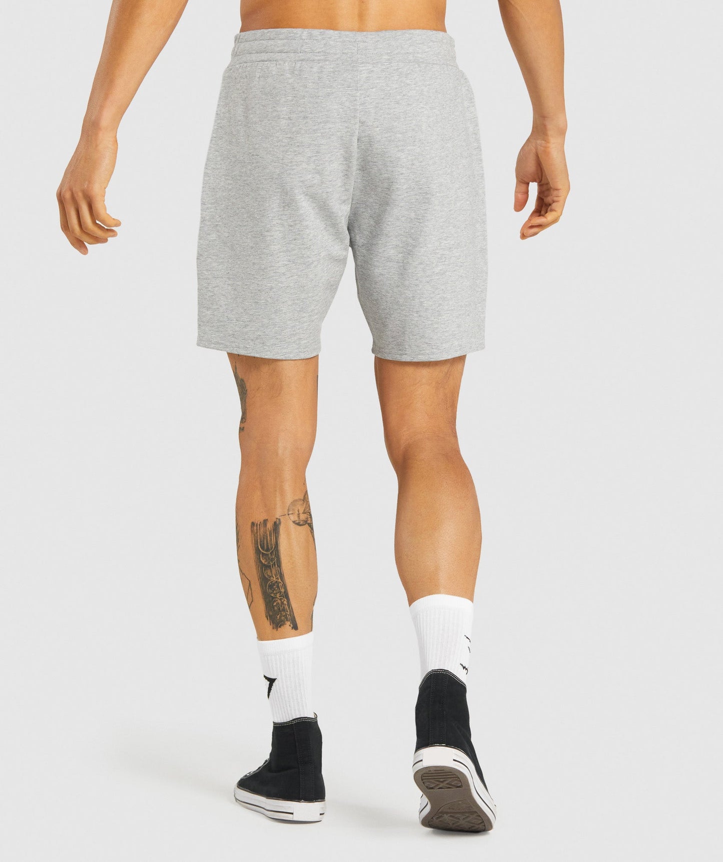 Gymshark Essential 7 Shorts - Light Grey Marl