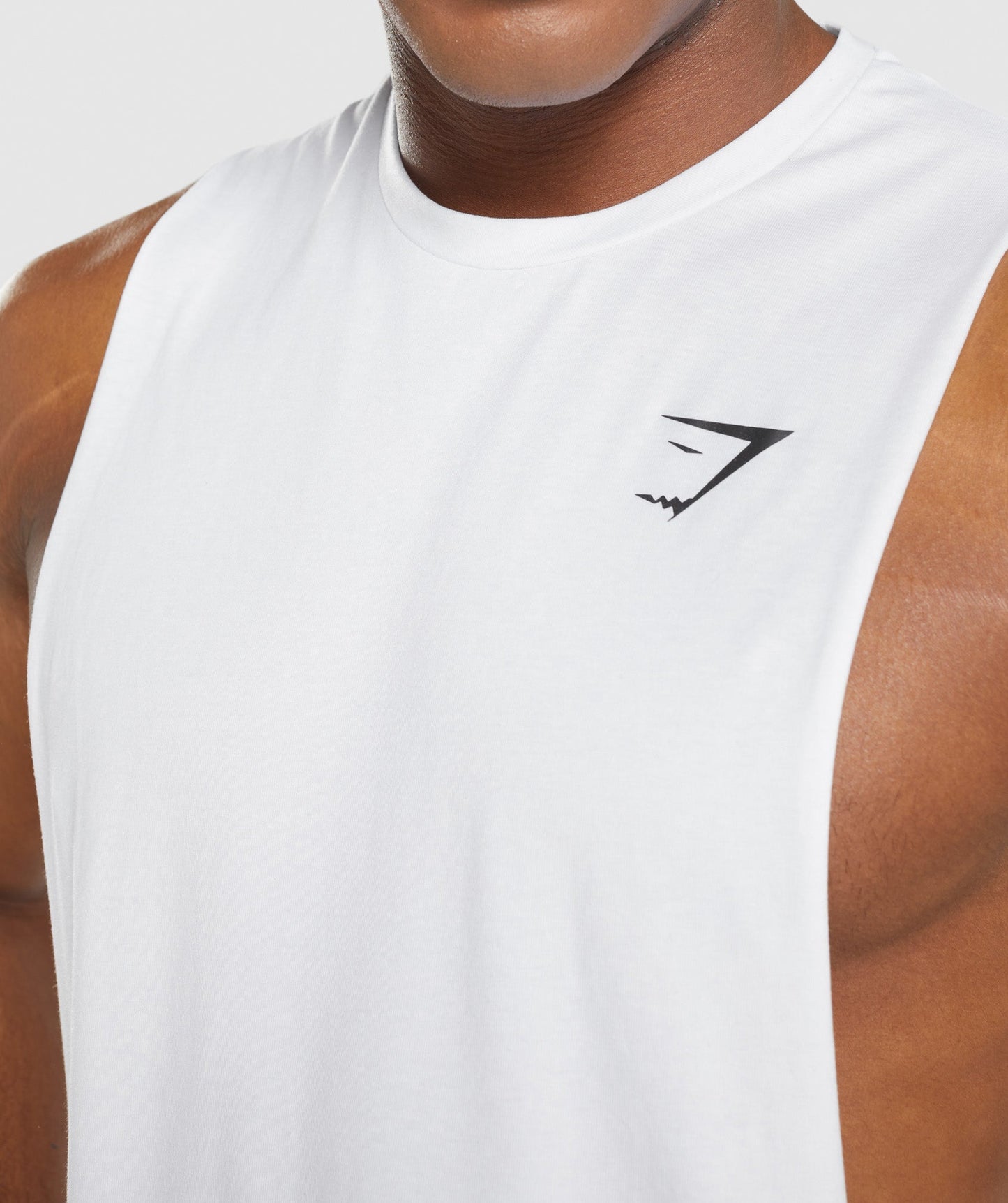 Gymshark Critical 2.0 Drop Arm Tank - Weiß