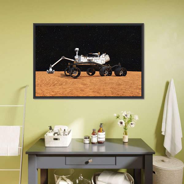 Curiosity Mars Rover Canvas Wall Art-3 Horizontal-Gallery Wrap-25" x 16"-Tiaracle