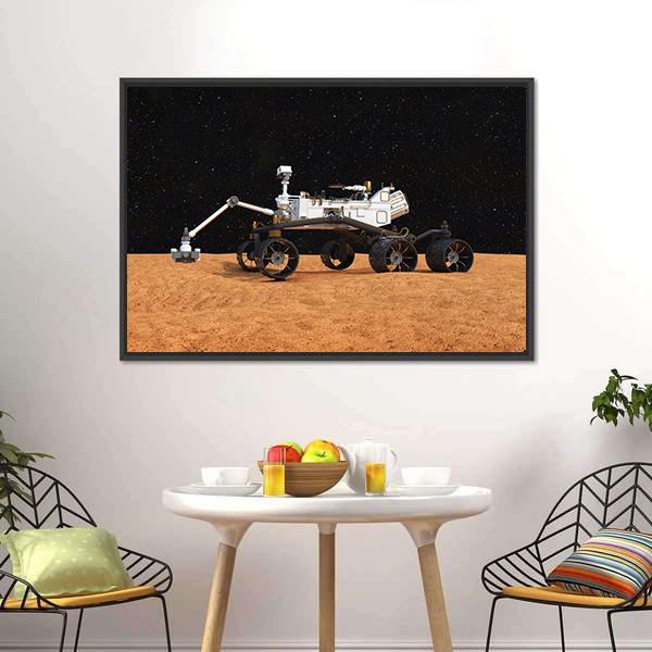 Curiosity Mars Rover Canvas Wall Art-3 Horizontal-Gallery Wrap-25" x 16"-Tiaracle