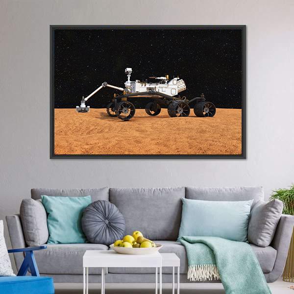 Curiosity Mars Rover Canvas Wall Art-3 Horizontal-Gallery Wrap-25" x 16"-Tiaracle