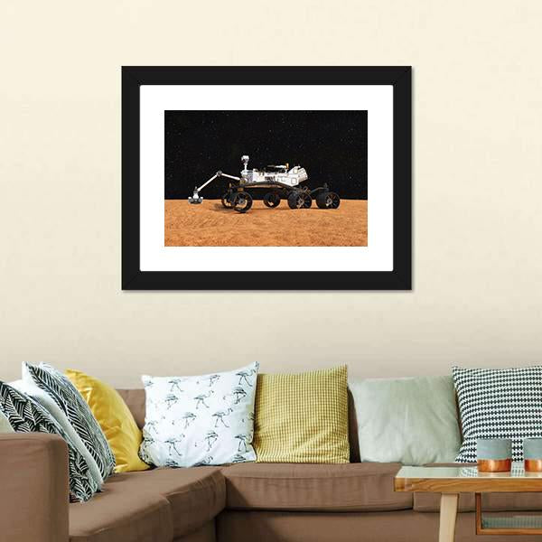 Curiosity Mars Rover Canvas Wall Art-3 Horizontal-Gallery Wrap-25" x 16"-Tiaracle