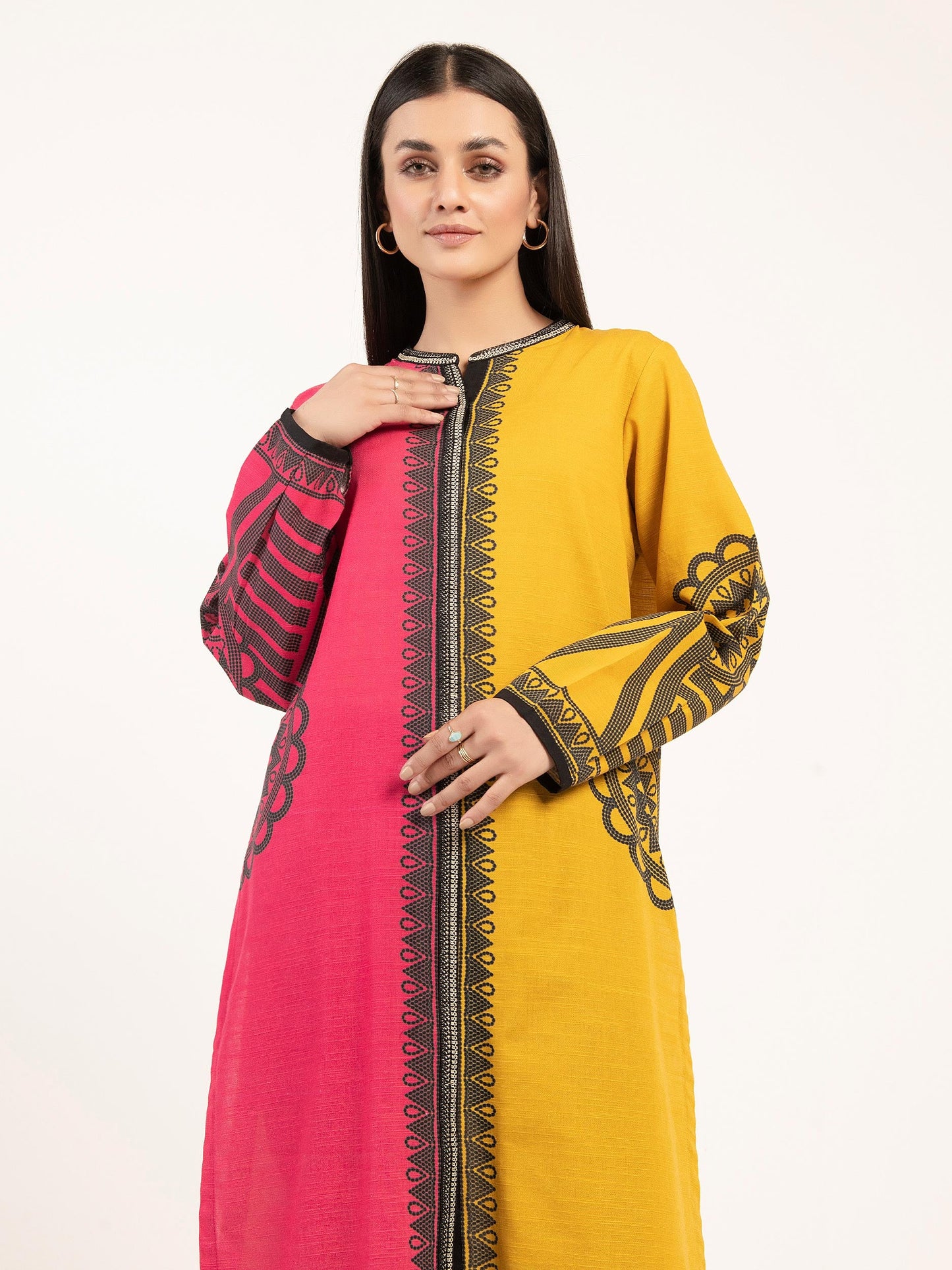 Embroidered Khaddar Shirt