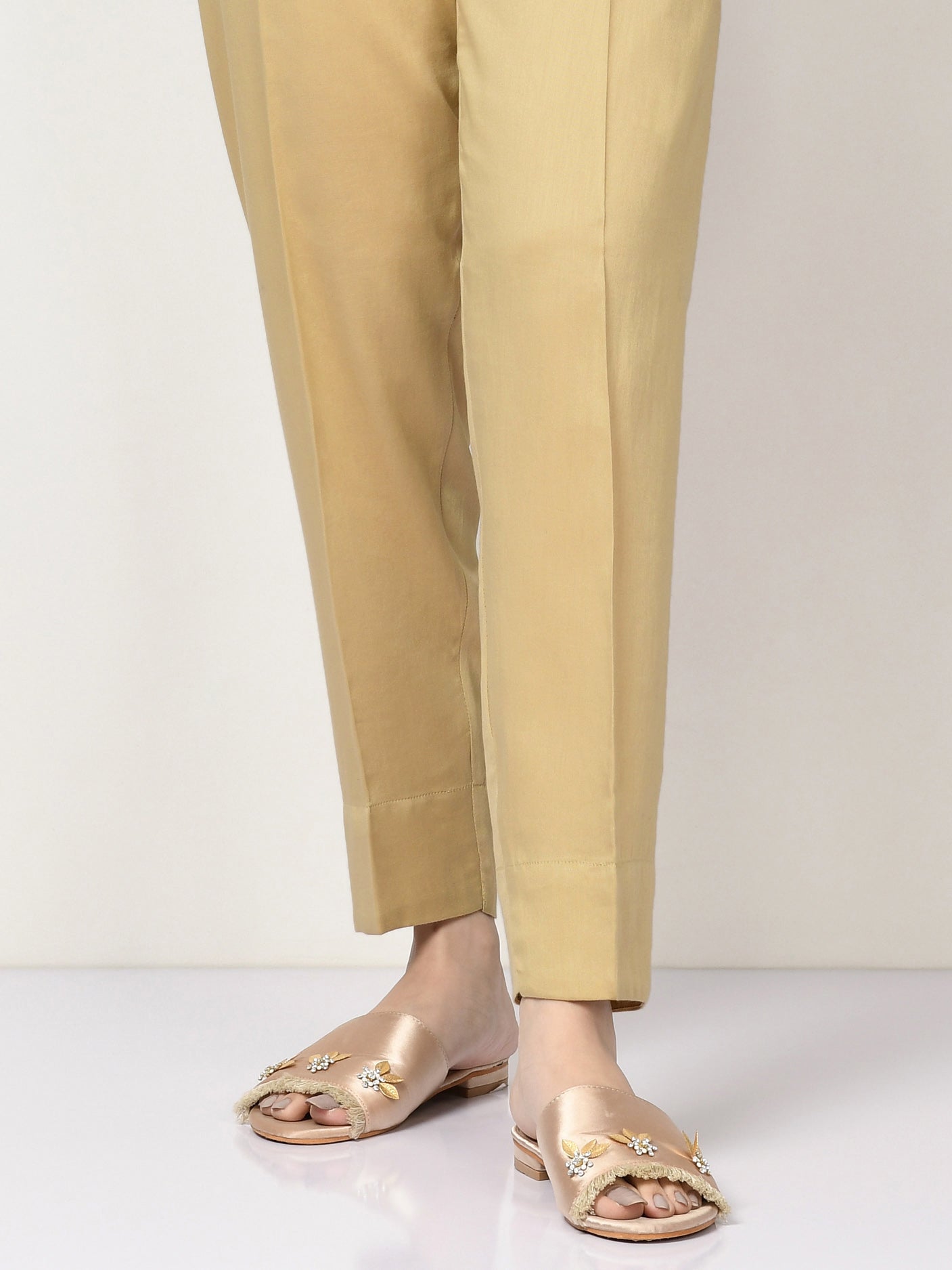 Cambric Trouser- Medium Khaki