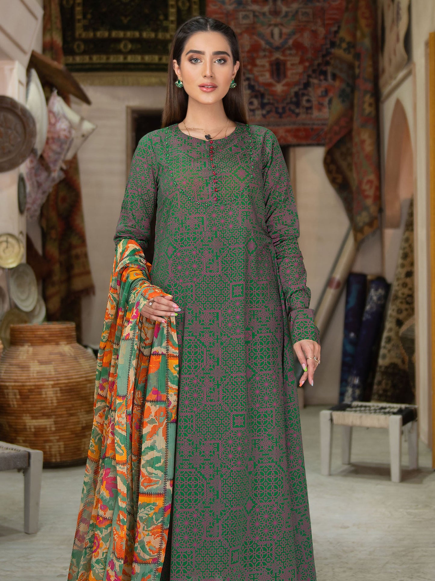 Printed Lawn 2 Piece Suit