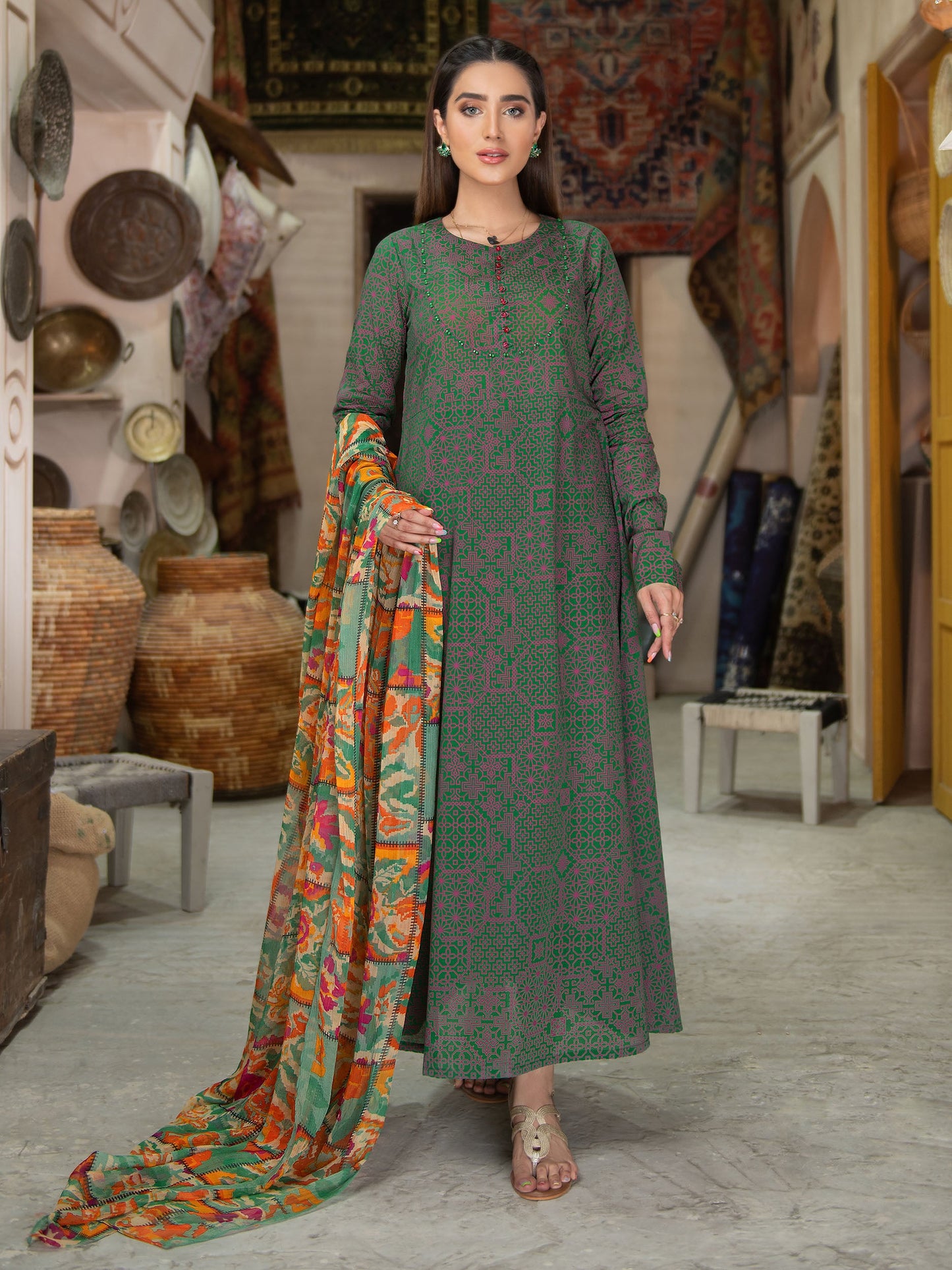 Printed Lawn 2 Piece Suit
