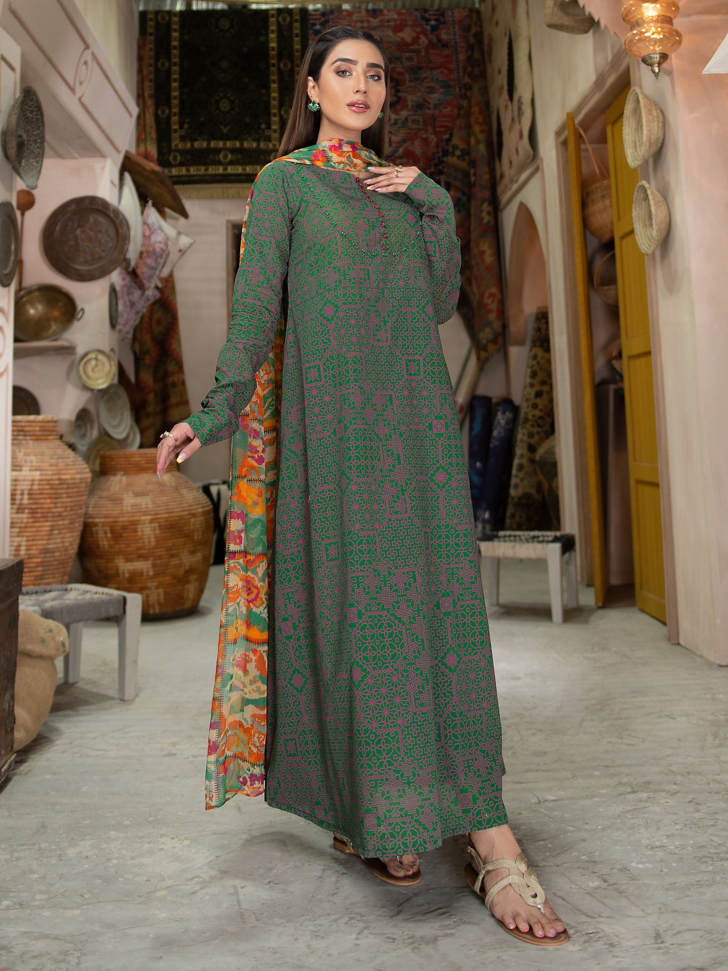 Printed Lawn 2 Piece Suit