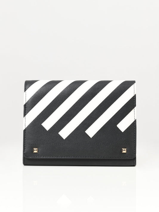 Striped Clutch
