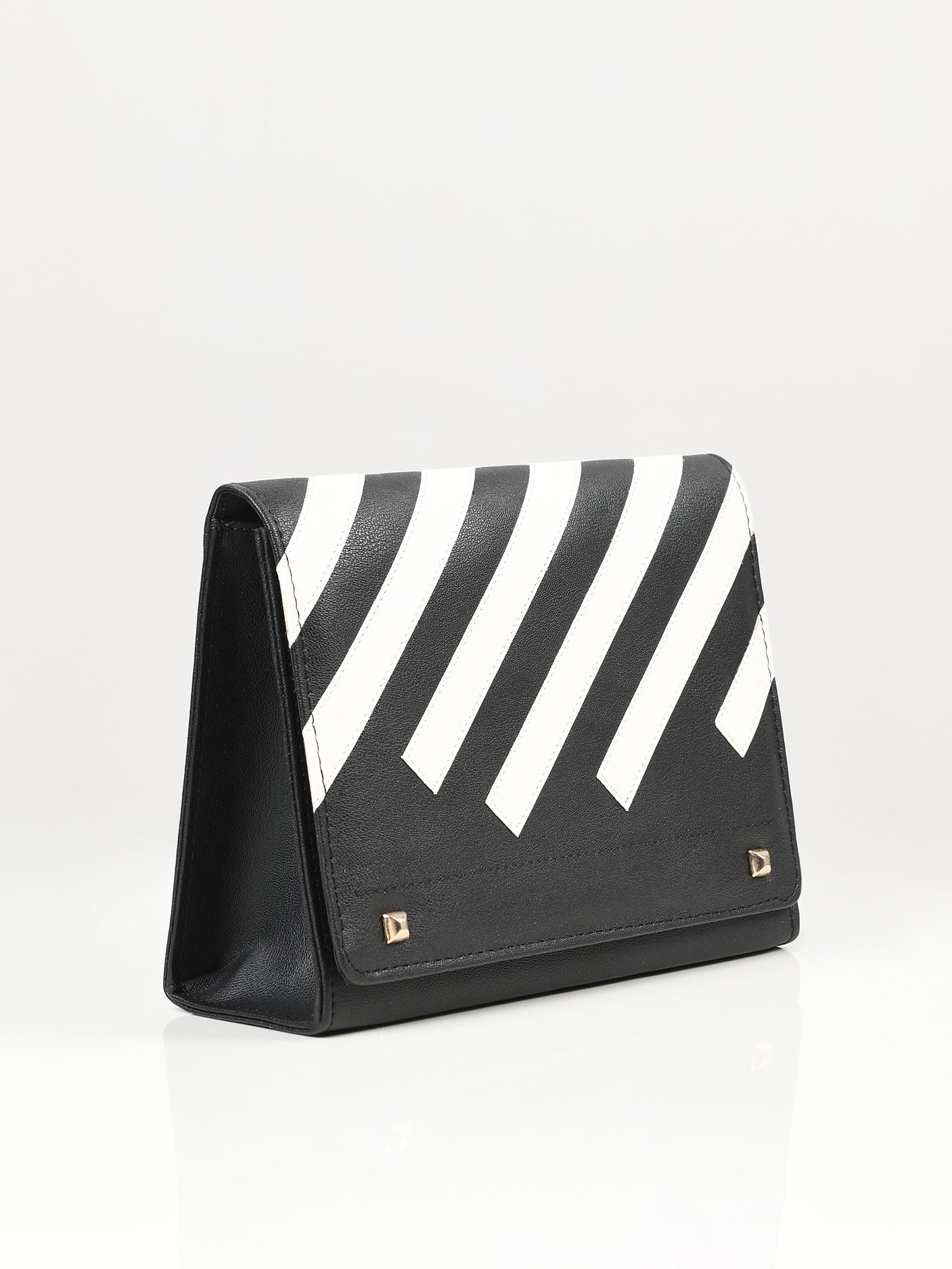 Striped Clutch