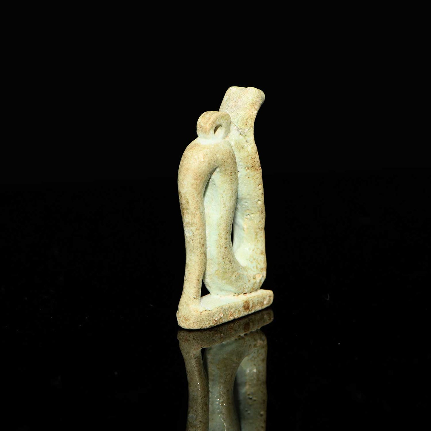 Ein großes ägyptisches Uräus-Amulett aus Fayence, Spätzeit, ca. 664 - 332 v. Chr.