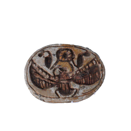 Ein ägyptischer Skarabäus aus Speckstein, Zweite Zwischenzeit, ca. 1759 - 1539 v. Chr.