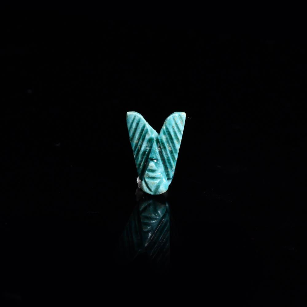 ایک مصری گلیزڈ اسٹیٹیٹ آف اڑان ، نیو کنگڈم ، سی اے کا تعویذ۔ 1539-1077 قبل مسیح