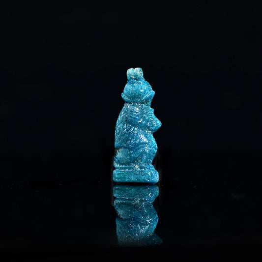 ایک مصری faience بابون تعویذ ، تیسرا انٹرمیڈیٹ پیریڈ ، 21 ویں خاندان ، CA. 900 - 700 قبل مسیح