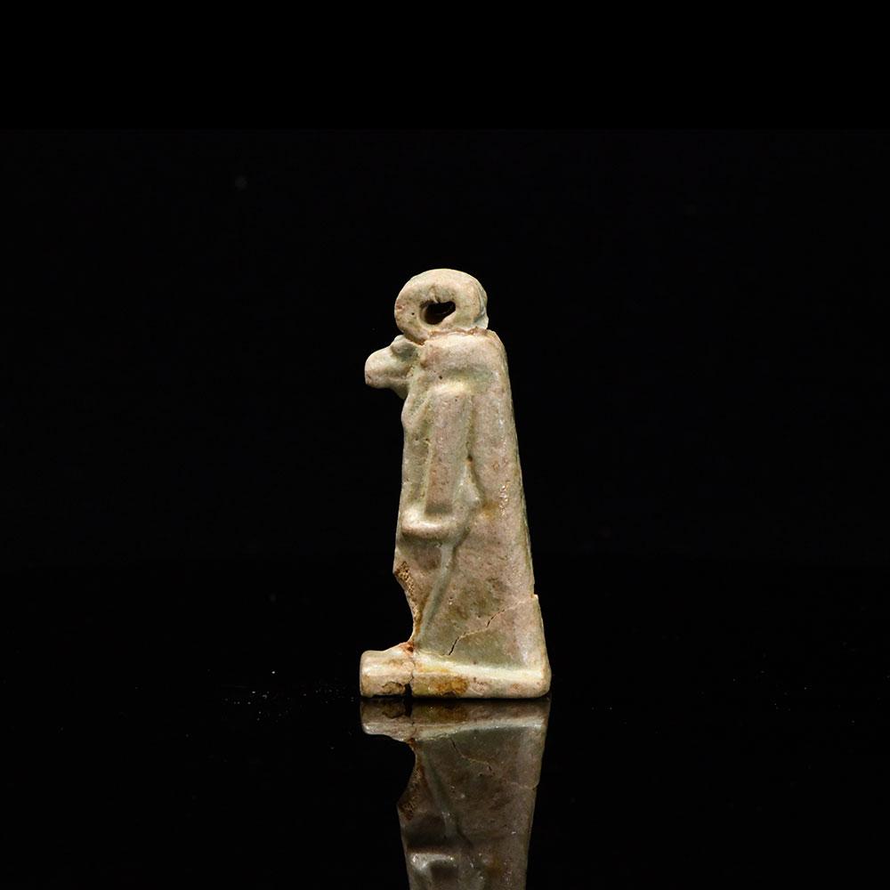 Ein ägyptisches Fayence-Amulett des Thoth, Spätzeit, ca. 664 - 332 v. Chr.