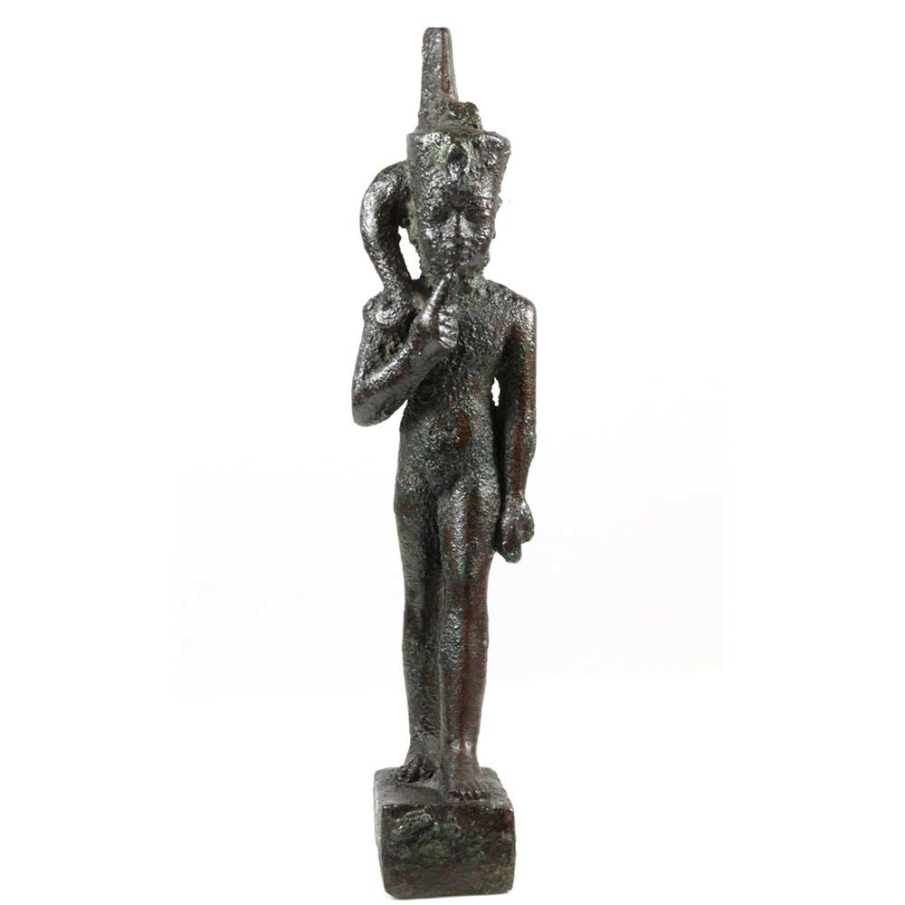 ہارپوکریٹس کی ایک مصری کانسی کی شخصیت ، دیر سے مدت سی اے۔ 664 - 552 قبل مسیح