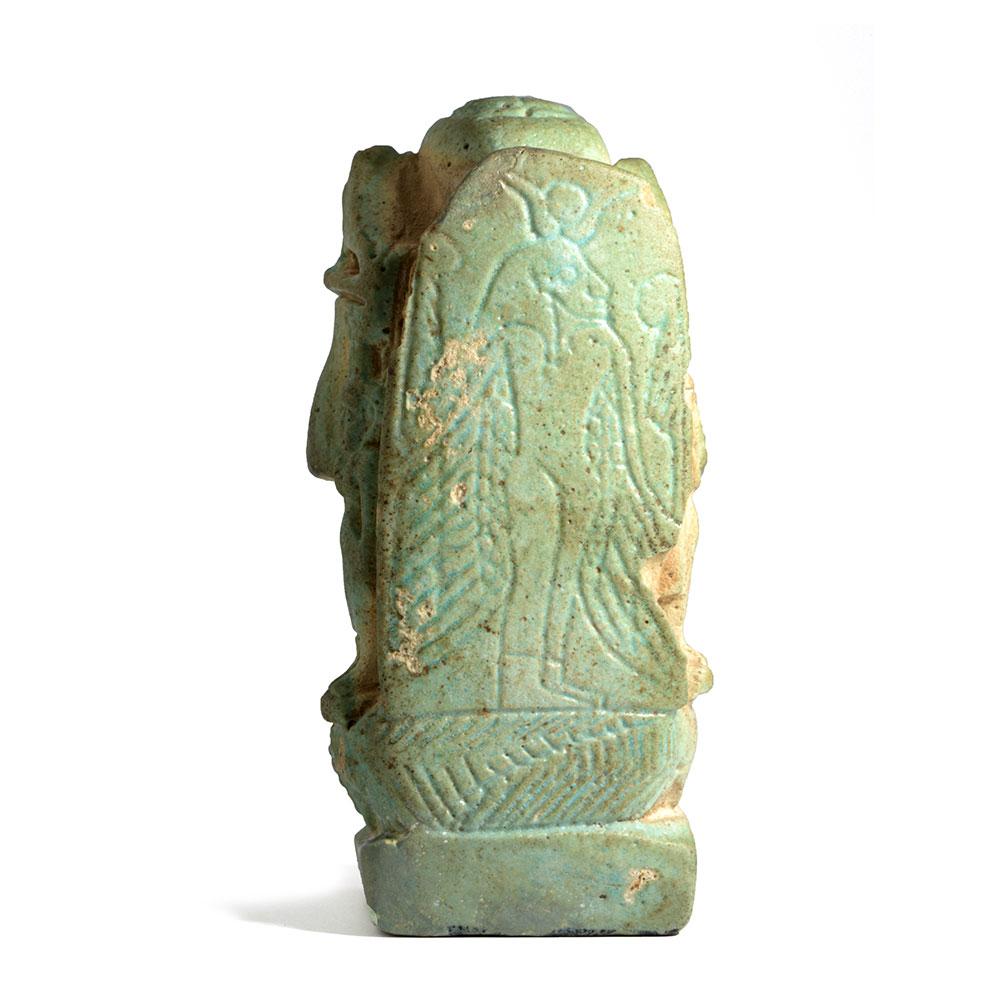 ایک مصری faience Cippus ، دیر سے مدت CA. 664-332 قبل مسیح
